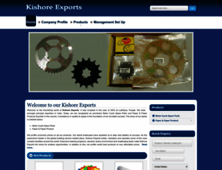 kishoreexports.net screenshot