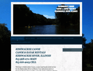 kishwaukeecanoe.com screenshot