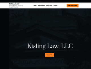 kislinglaw.com screenshot