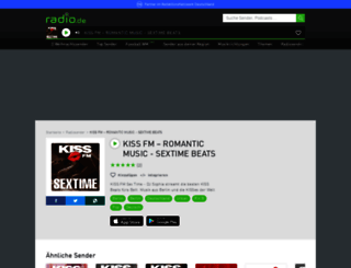 kissfmfreshbeats.radio.de screenshot