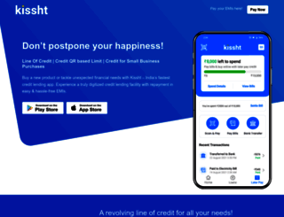 kissht.com screenshot