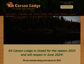 kitcarsonlodge.com screenshot