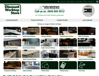 kitchen-worktops-store.co.uk screenshot