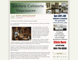 kitchencabinetsvancouver.net screenshot
