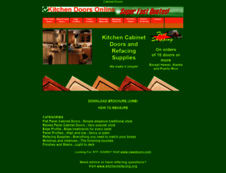 kitchendoorsonline.net screenshot