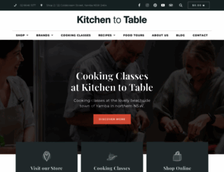 kitchentotable.com.au screenshot