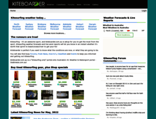 kiteboarder.net.au screenshot