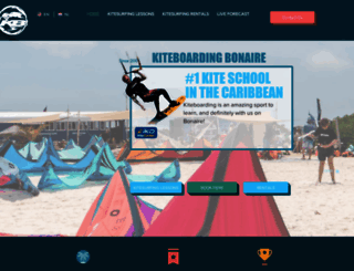 kiteboardingbonaire.com screenshot