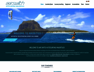 kitesurfing-mauritius.net screenshot