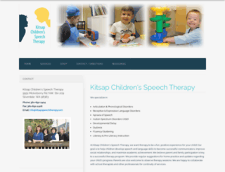 kitsapspeechtherapy.com screenshot