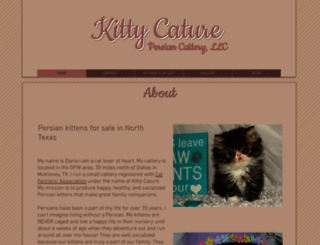 kittycaturecattery.com screenshot