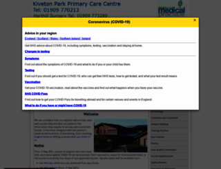 kivetonparkmedicalpractice.co.uk screenshot