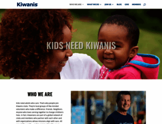 kiwanis.org screenshot