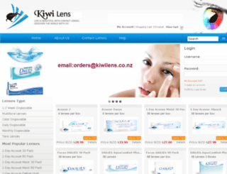 kiwilens.co.nz screenshot