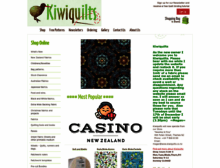 kiwiquilts.co.nz screenshot