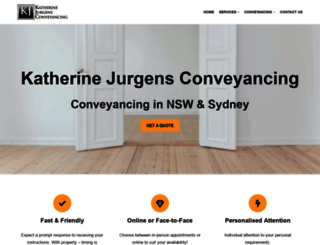 kjconveyancing.com.au screenshot