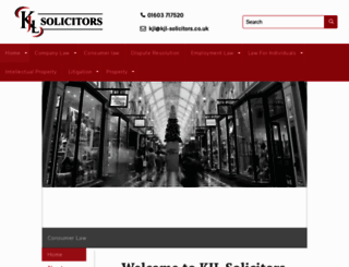 kjl-solicitors.co.uk screenshot