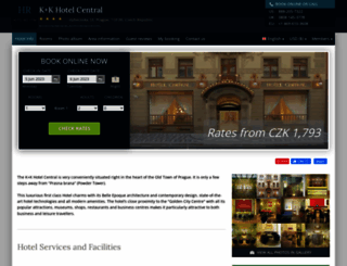 kk-central-prague.hotel-rez.com screenshot