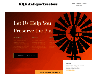 kkantiquetractors.com screenshot