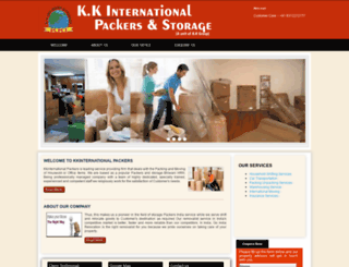 kkinternationalpackers.com screenshot