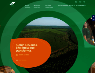 klabin.com.br screenshot