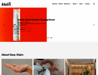 klairscosmetics.com screenshot