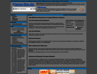 klamm-bar.de screenshot