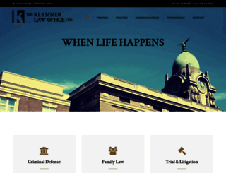 klammerlaw.com screenshot