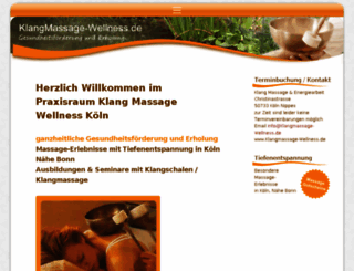 klangmassage-wellness.de screenshot