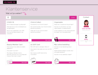 klantenservice.iciparisxl.nl screenshot