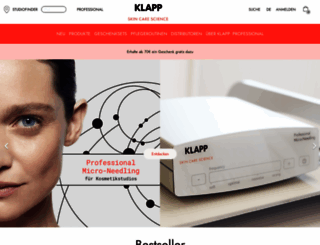 klapp-cosmetics.com screenshot