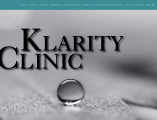 klarityclinic.com screenshot
