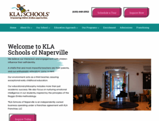 klaschoolsnaperville.com screenshot