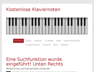 klaviernoten.jimdo.com screenshot