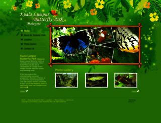 klbutterflypark.com screenshot