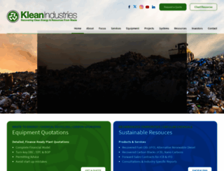 kleanindustries.com screenshot