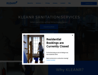 kleanr.com screenshot