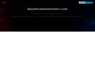 kleantreatmentcenters.com screenshot