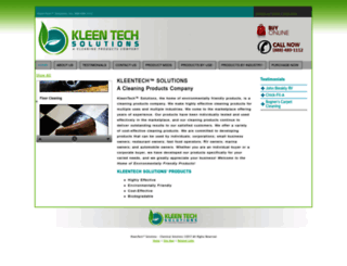 kleentechsolutions.com screenshot