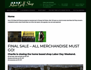 kleesgolf.com screenshot