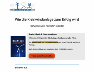 klein-windkraftanlagen.com screenshot