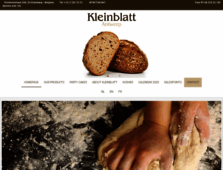 kleinblatt.be screenshot