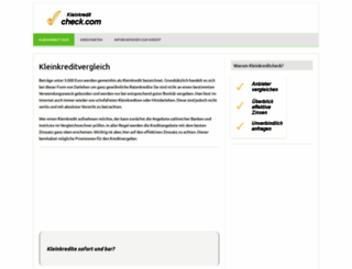 kleinkreditcheck.com screenshot