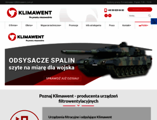 klimawent.com.pl screenshot