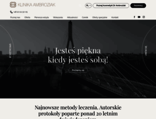 klinikaambroziak.pl screenshot