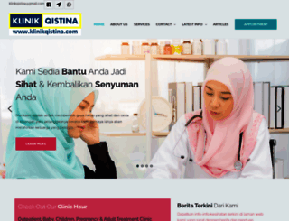klinikqistina.com screenshot