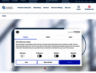 klinikum-nuernberg.com screenshot
