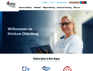 klinikum-oldenburg.de screenshot