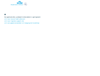 klmtravelshop.com screenshot