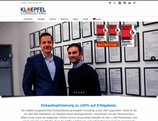 kloepfel-consulting.de screenshot